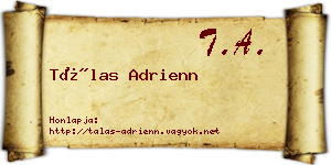 Tálas Adrienn névjegykártya